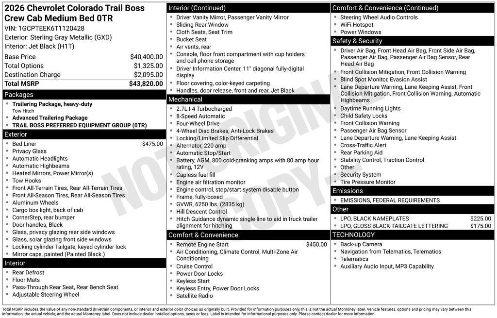 New 2026 Chevrolet Colorado Trail Boss image 26