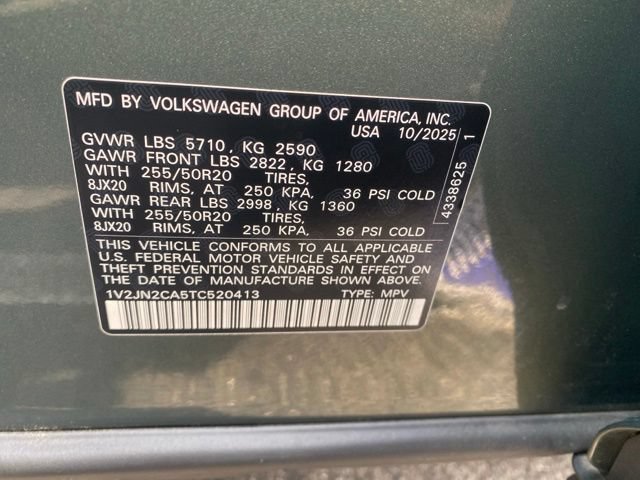 Used 2026 Volkswagen Atlas SE w/ Panoramic Sunroof Package FWD image 14