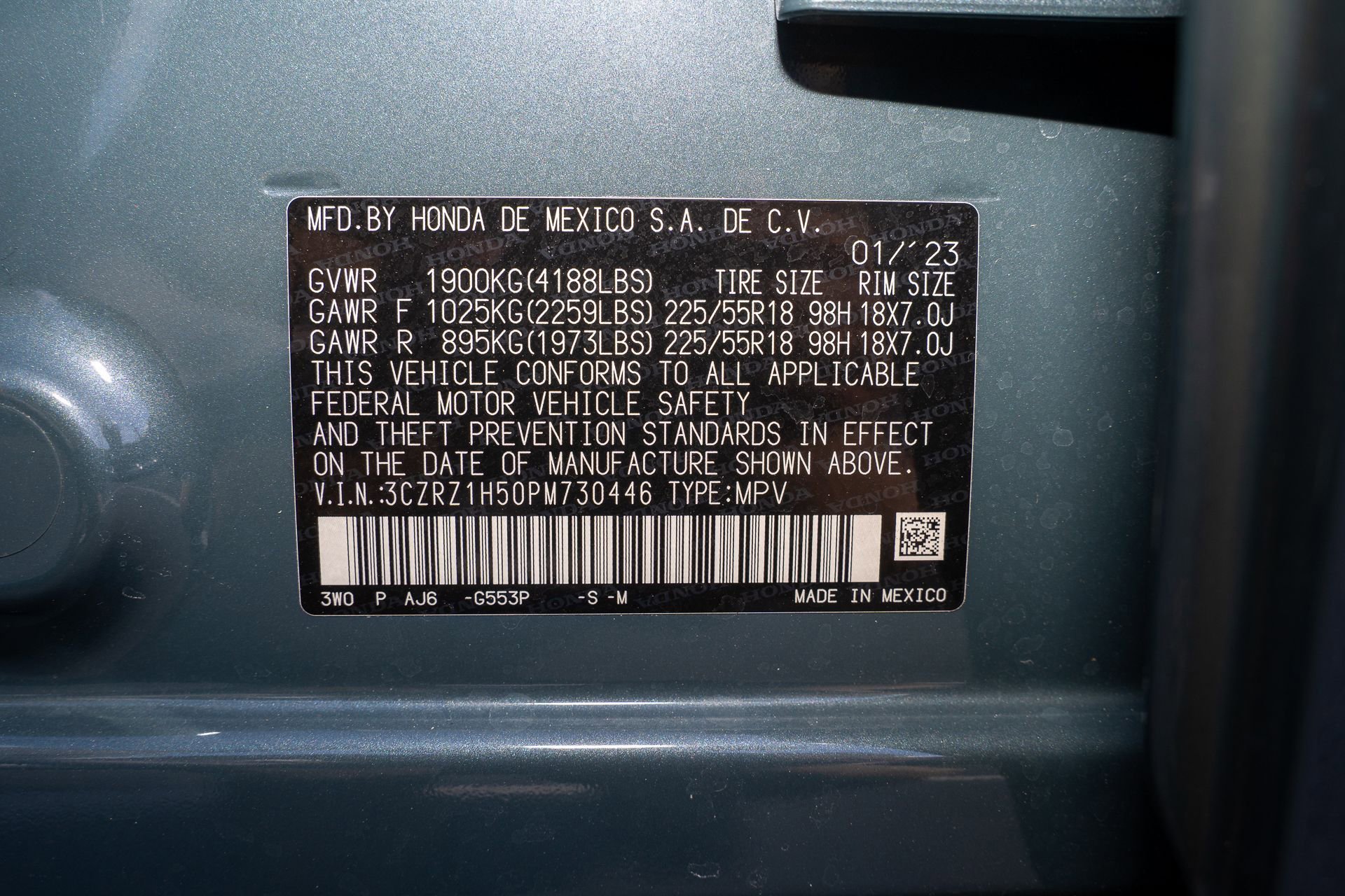Certified 2023 Honda HR-V Sport image 36
