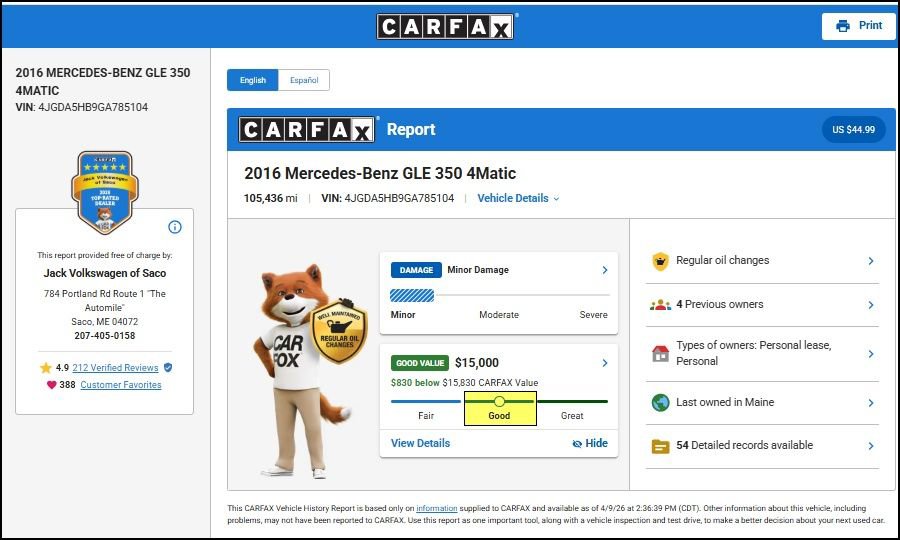 Used 2016 Mercedes-Benz GLE 350 4MATIC image 10