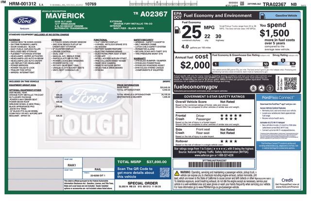 New 2026 Ford Maverick XLT w/ XLT Luxury Package AWD/4WD image 12