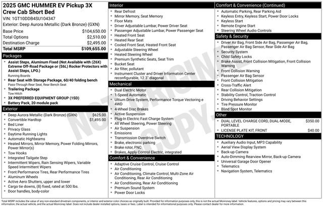 New 2025 GMC Hummer EV 3X AWD/4WD image 3