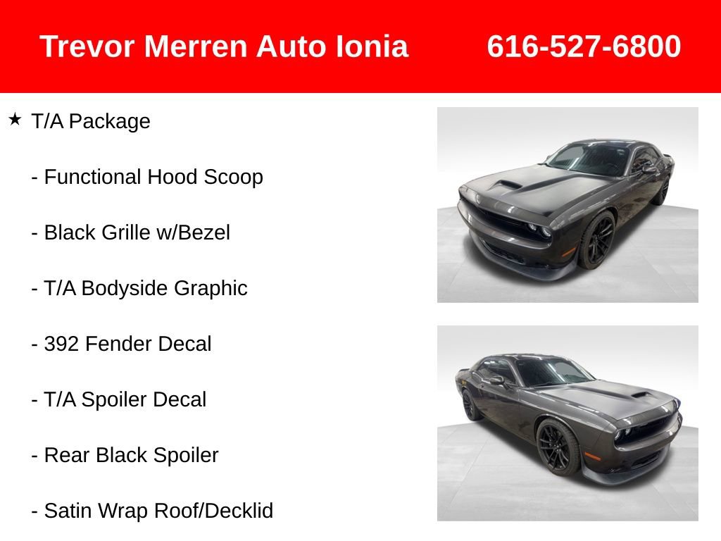 Used 2019 Dodge Challenger R/T Scat Pack w/ T/A Package RWD image 25