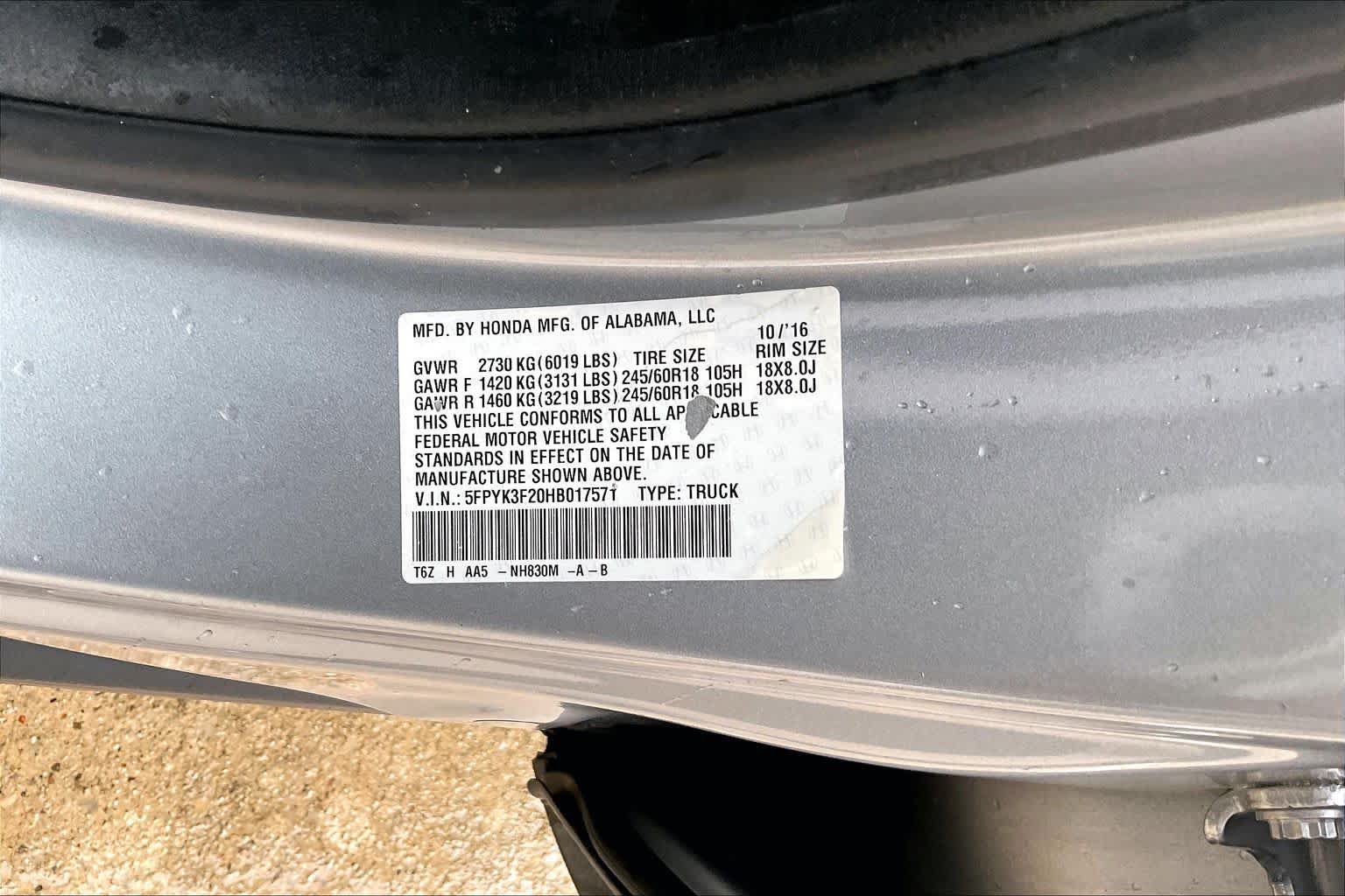 Used 2017 Honda Ridgeline RT image 34