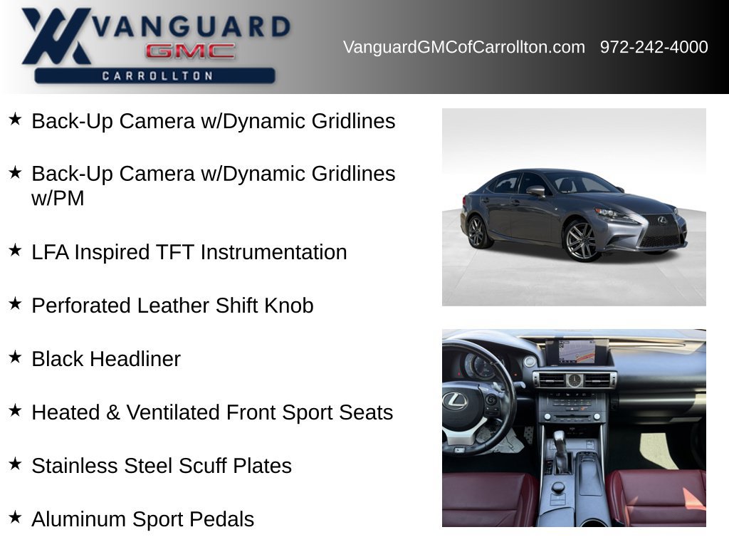 Used 2016 Lexus IS 350 w/ F Sport Package RWD image 12