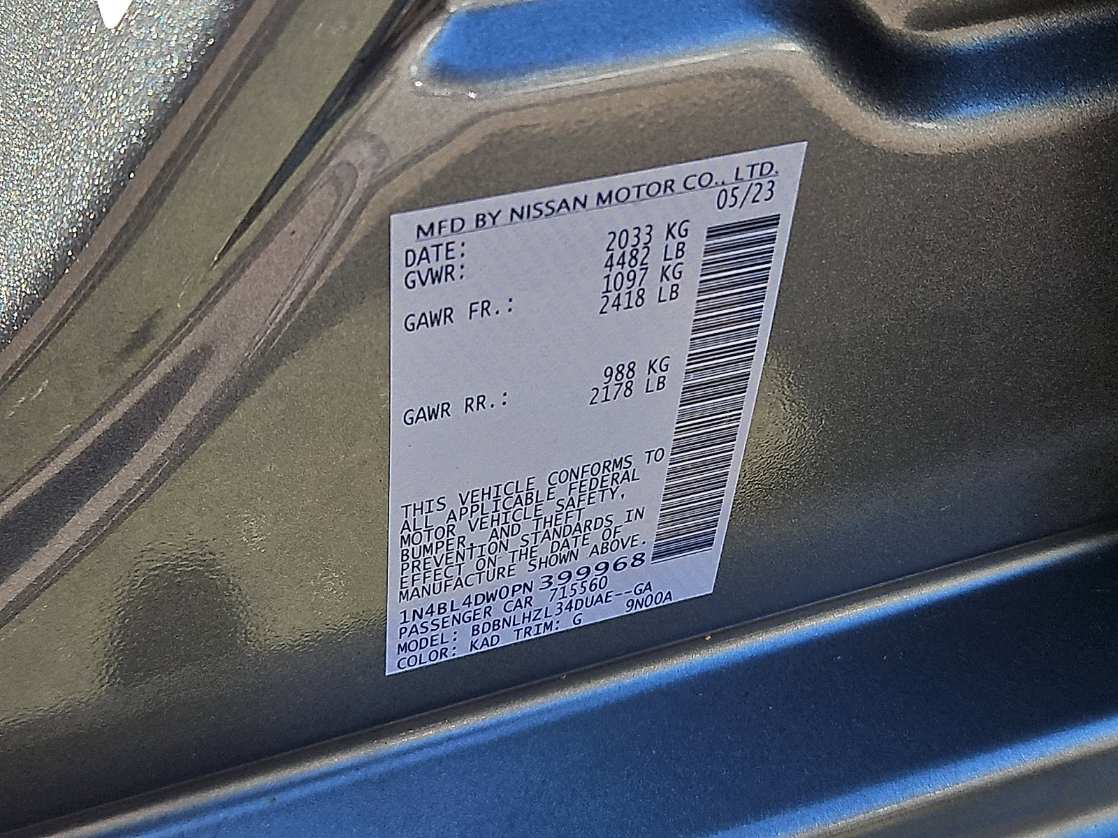 Certified 2023 Nissan Altima 2.5 SV w/ SV Premium Package AWD/4WD image 27