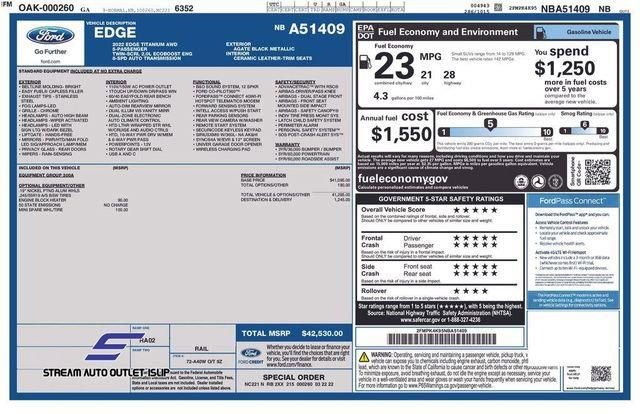 Used 2022 Ford Edge Titanium image 43