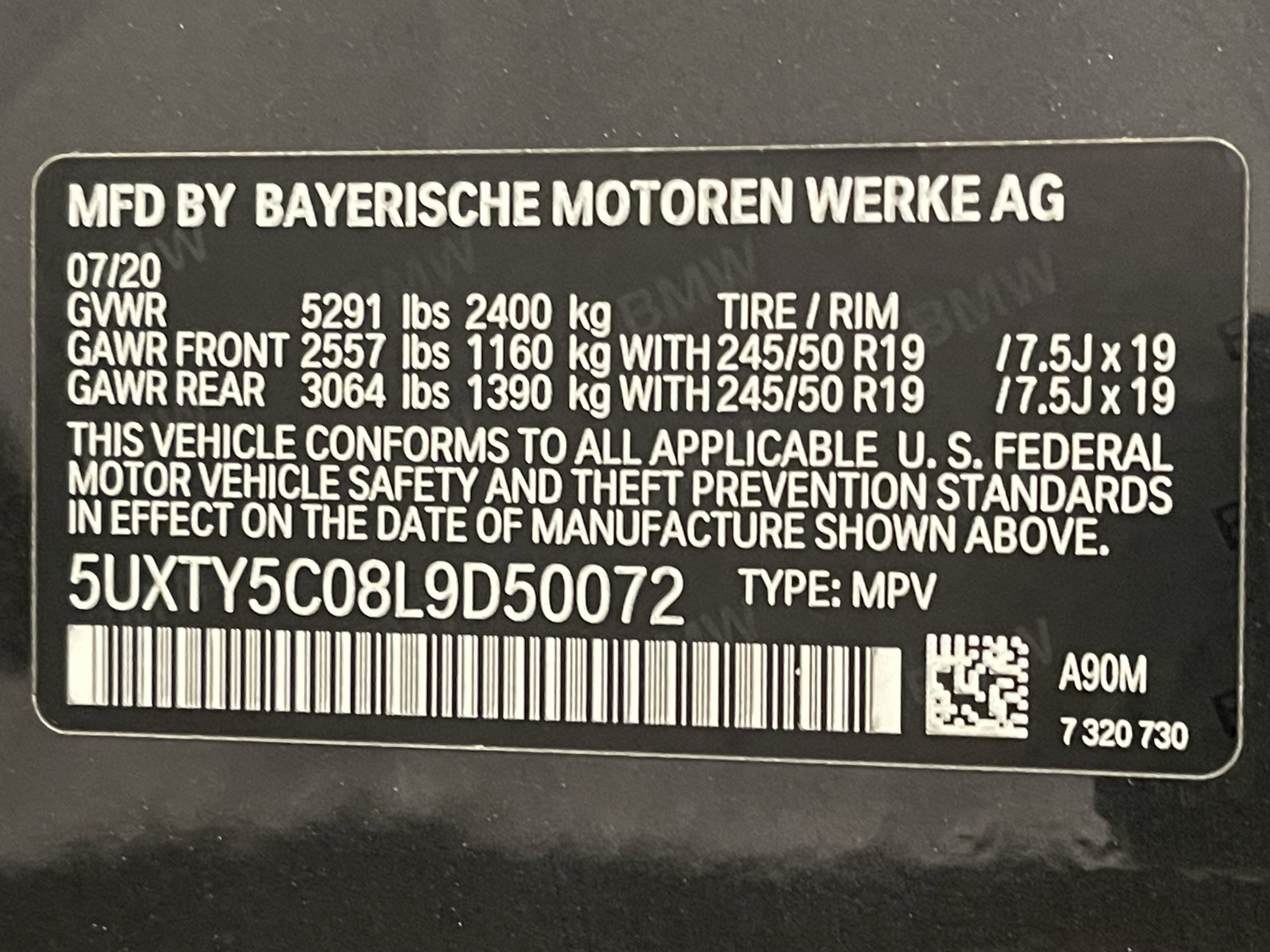 Certified 2020 BMW X3 xDrive30i w/ M Sport Package 2 AWD/4WD image 25