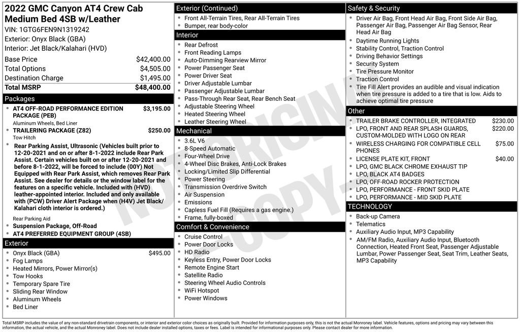 Used 2022 GMC Canyon AT4 image 41