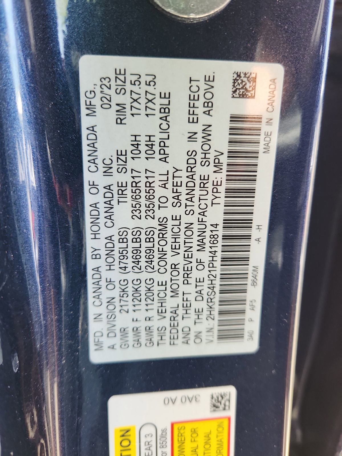 Certified 2023 Honda CR-V LX image 18