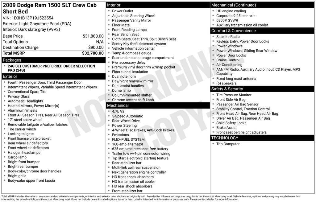 Used 2009 Dodge Ram 1500 Truck SLT RWD image 30