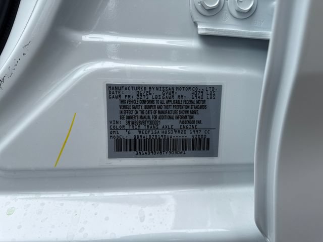 New 2026 Nissan Sentra S w/ Floor Mat Package FWD image 20