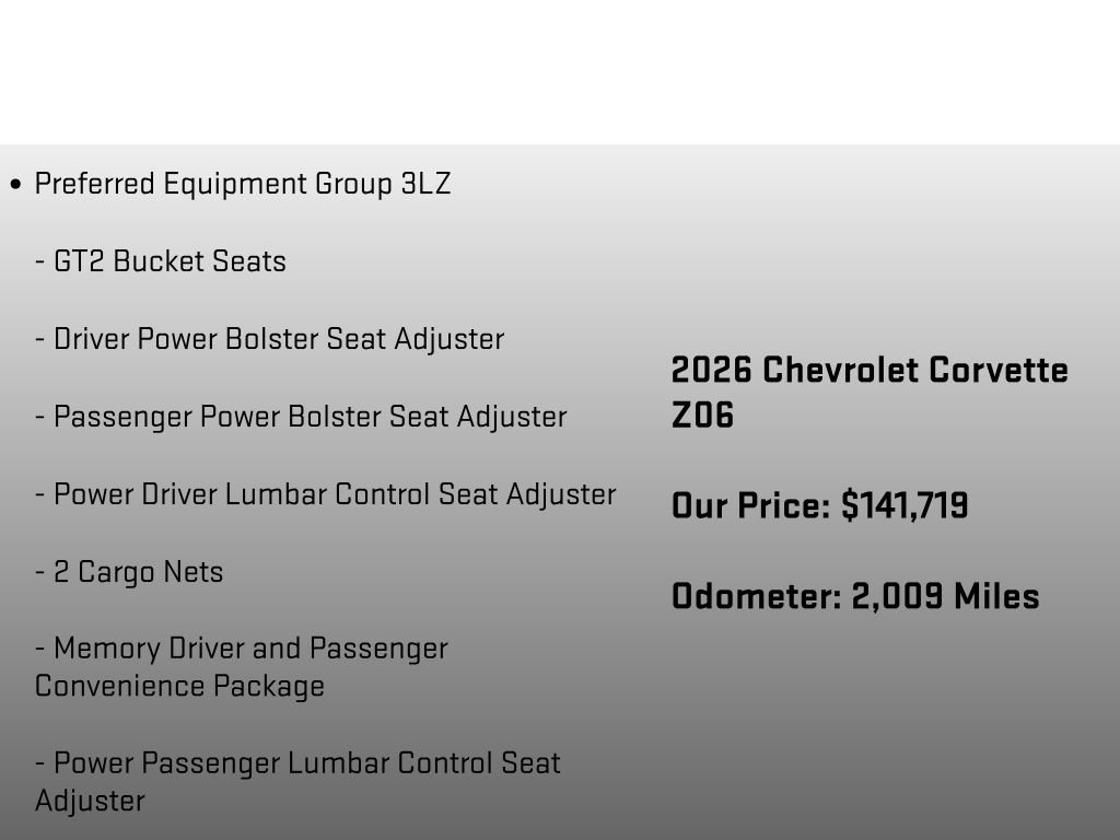 Used 2026 Chevrolet Corvette Z06 RWD image 6