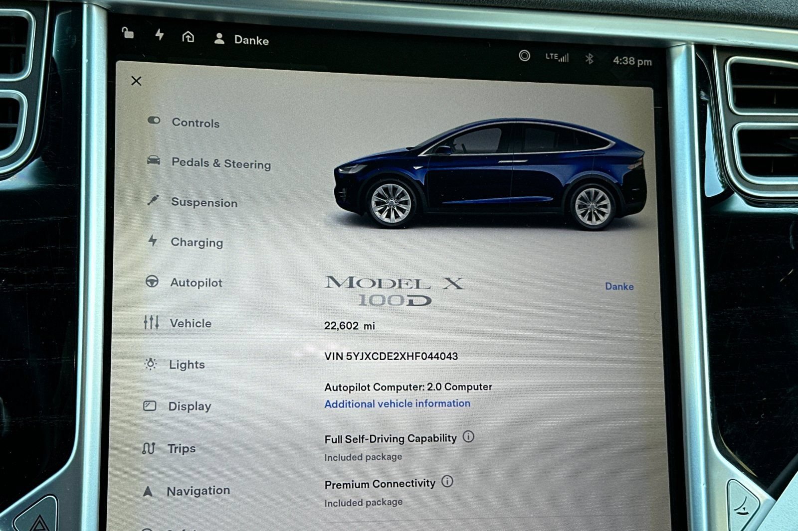 Used 2017 Tesla Model X 100D AWD/4WD image 28