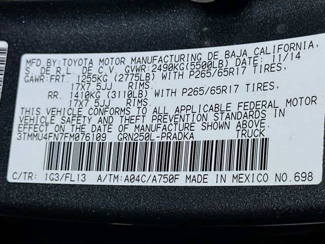 Used 2015 Toyota Tacoma 4x4 Double Cab w/ TRD Sport Package image 21