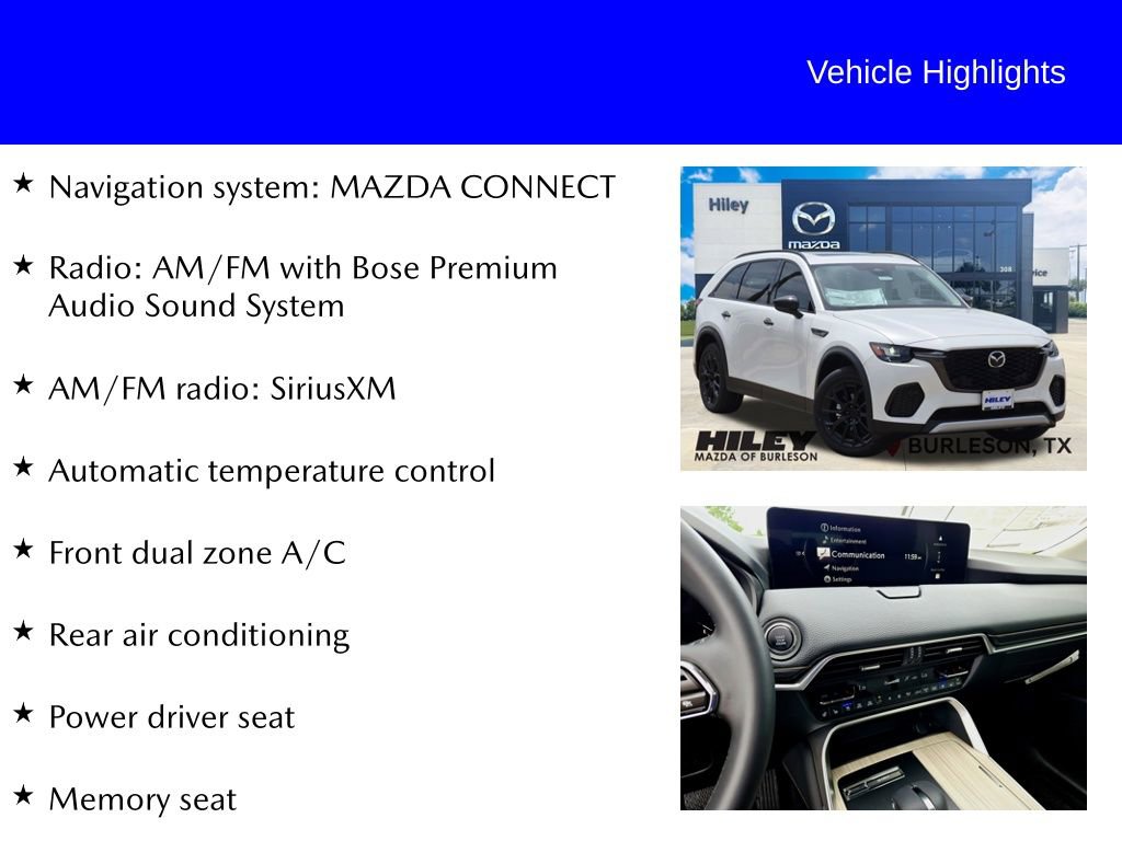 New 2026 MAZDA CX-70 3.3 Turbo w/ Premium Package AWD/4WD image 9