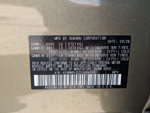 New 2027 Subaru Ascent Onyx Edition AWD/4WD image 30