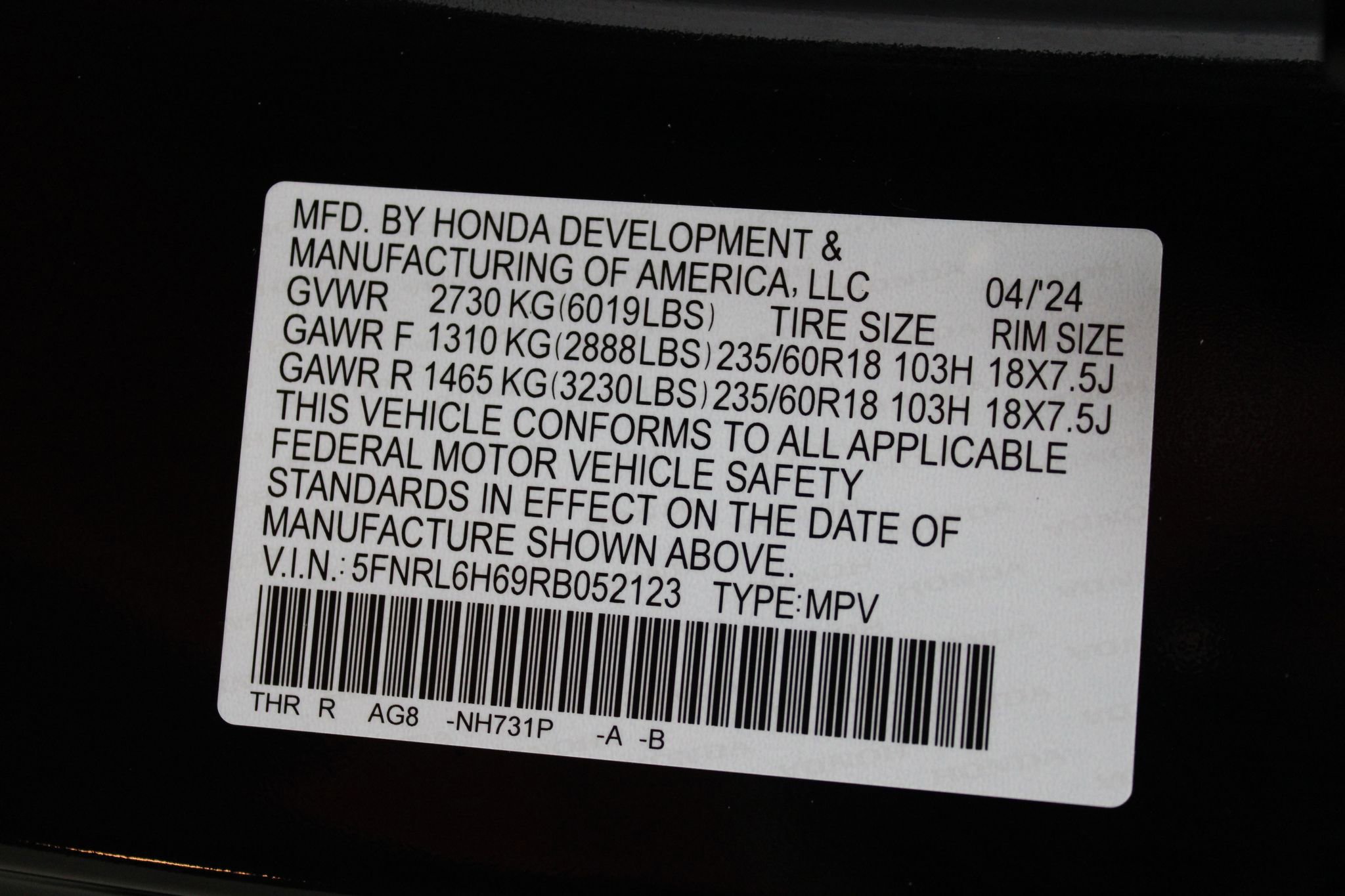 Used 2024 Honda Odyssey EX-L image 47