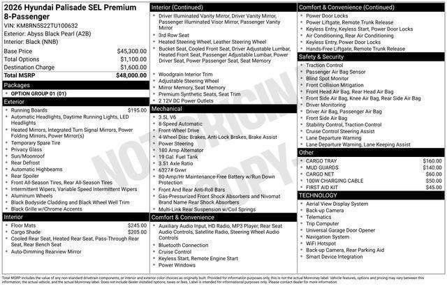 New 2026 Hyundai Palisade SEL image 26