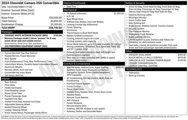 Used 2024 Chevrolet Camaro SS image 22