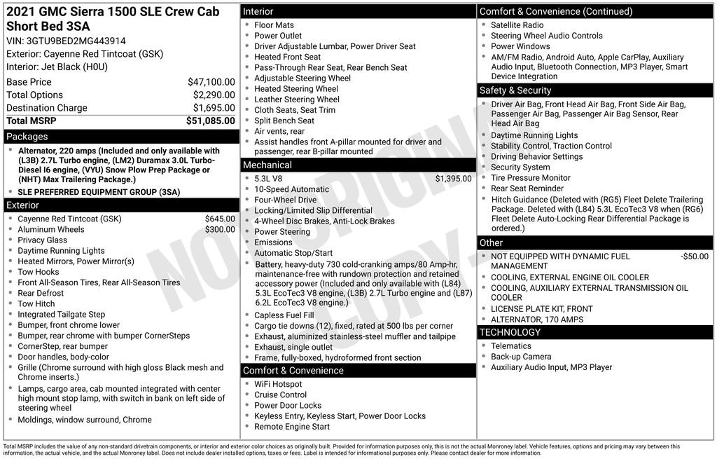 Used 2021 GMC Sierra 1500 SLE image 5