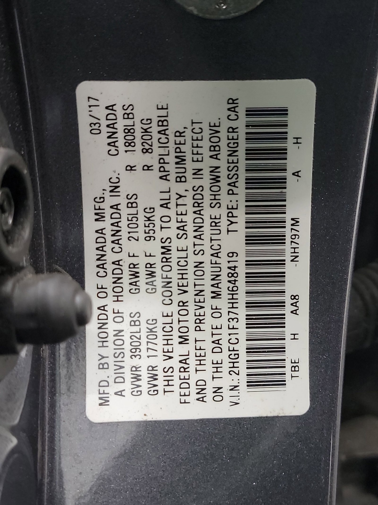 Used 2017 Honda Civic EX-T image 33