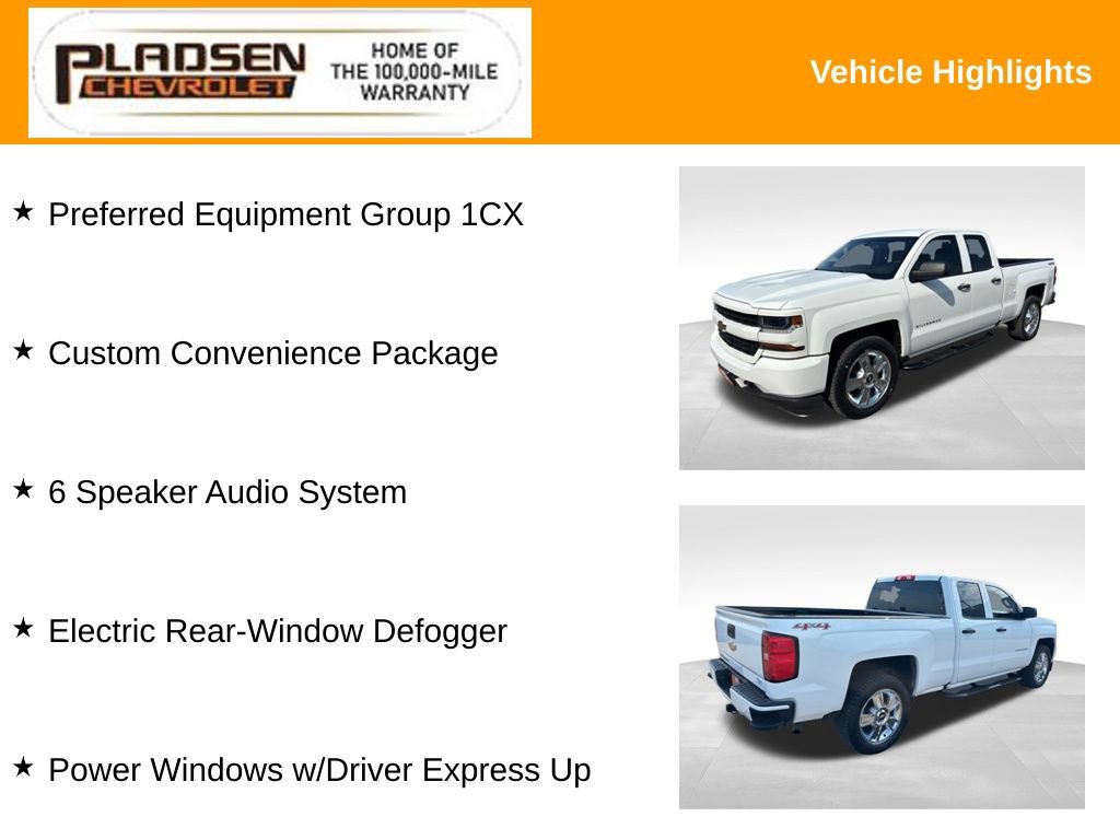 Used 2017 Chevrolet Silverado 1500 Custom w/ Custom Convenience Package AWD/4WD image 6