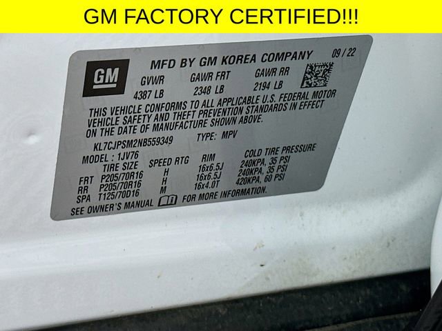 Certified 2022 Chevrolet Trax LT w/ LT Convenience Package image 29