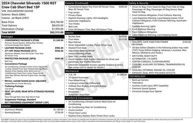 Used 2024 Chevrolet Silverado 1500 RST w/ Convenience Package II image 34