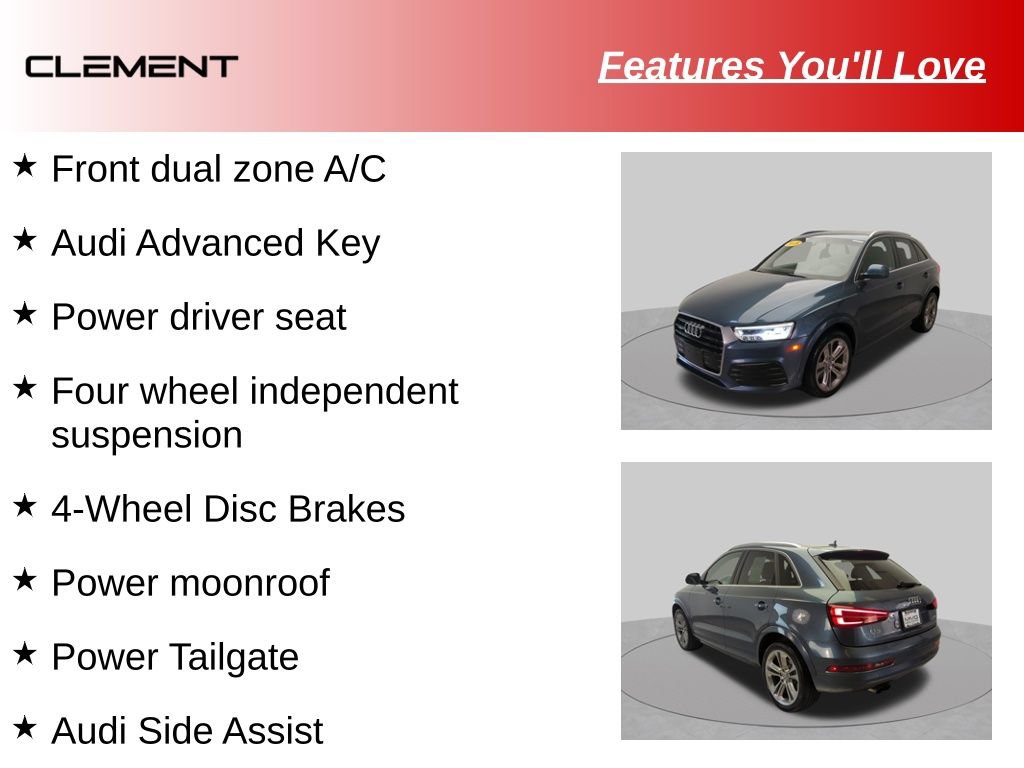 Used 2018 Audi Q3 2.0T Premium Plus w/ Premium Plus Package AWD/4WD image 19