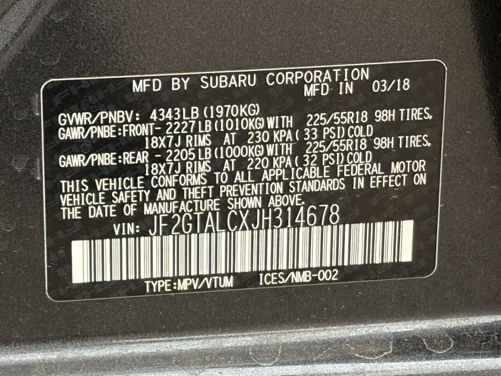 Used 2018 Subaru Crosstrek 2.0i Limited AWD/4WD image 19