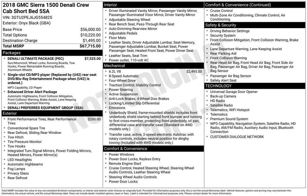 Used 2018 GMC Sierra 1500 Denali w/ Denali Ultimate Package image 10