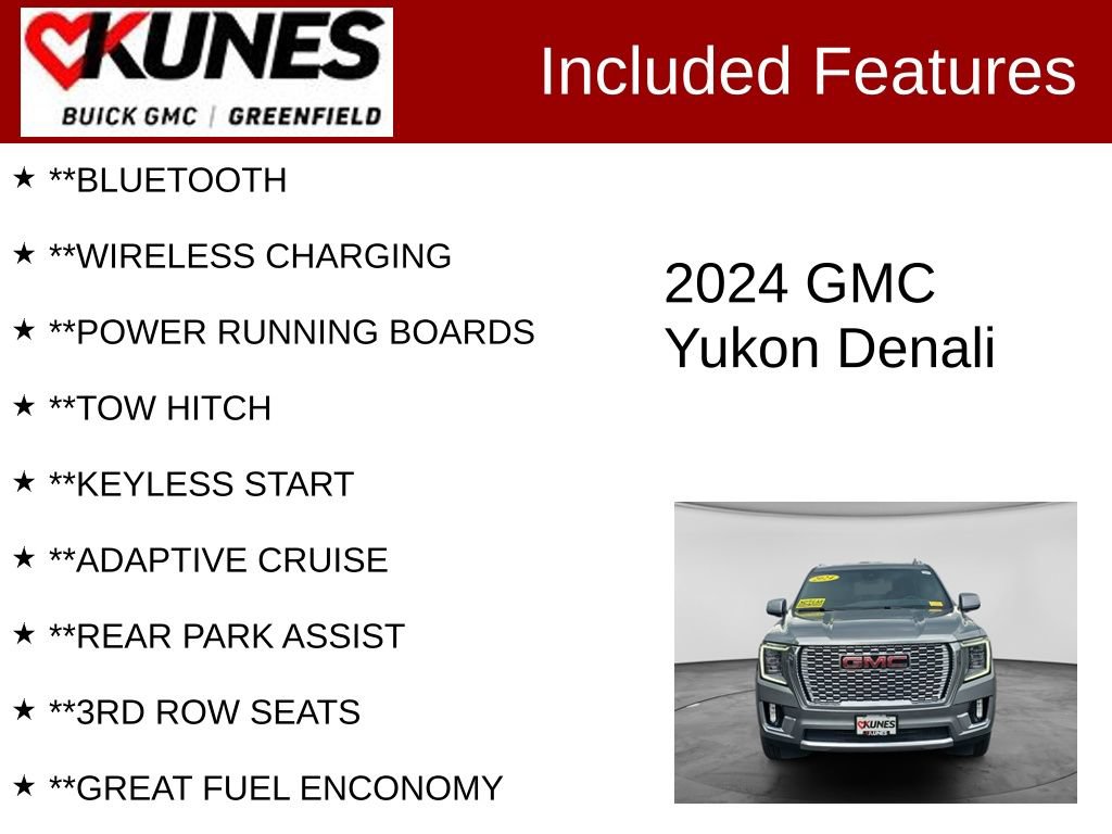 Used 2024 GMC Yukon Denali AWD/4WD image 3