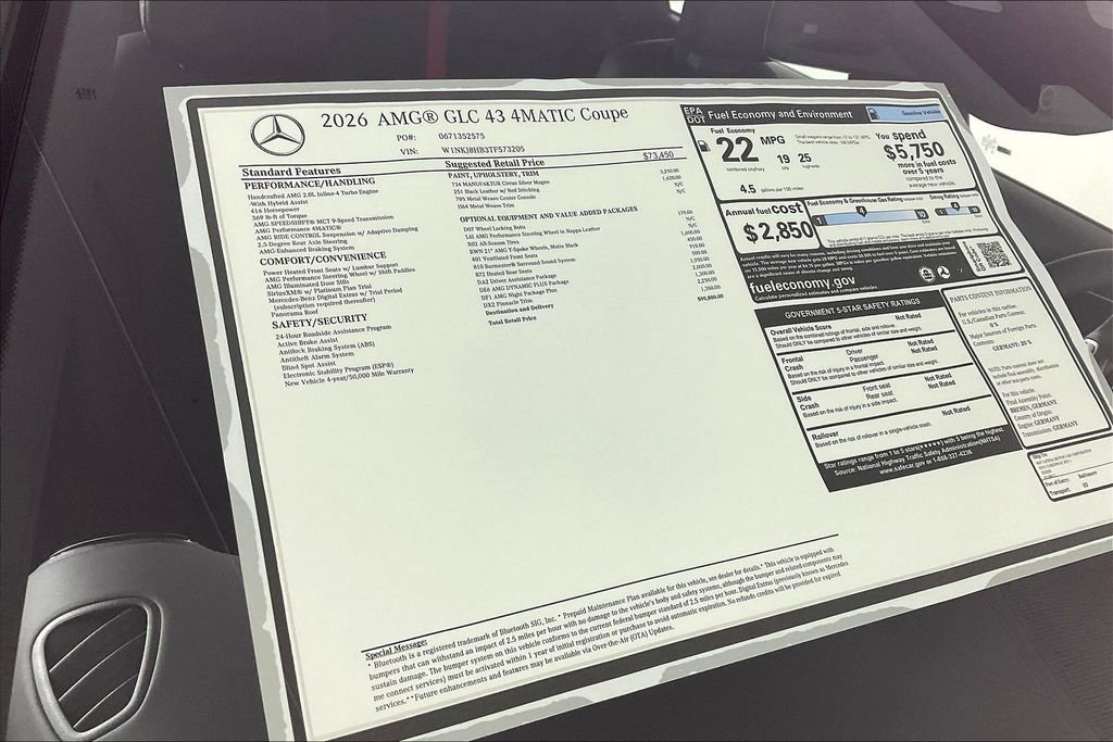 New 2026 Mercedes-Benz GLC 43 AMG 4MATIC Coupe image 13