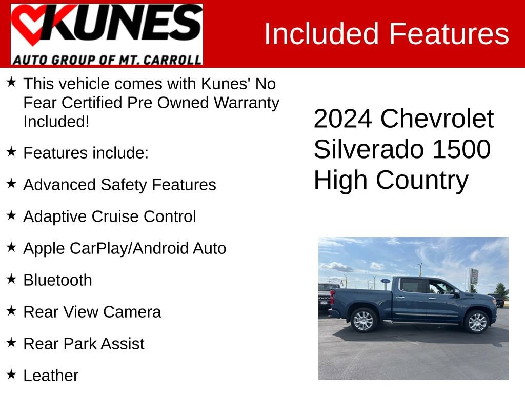 Used 2024 Chevrolet Silverado 1500 High Country image 3