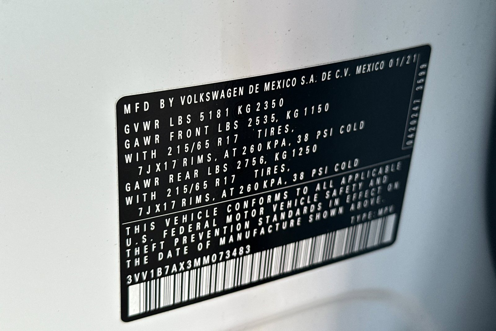 Used 2021 Volkswagen Tiguan S image 28