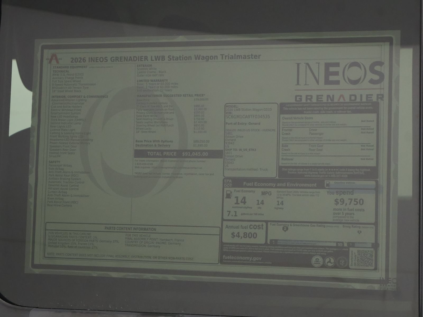New 2026 INEOS Grenadier Station Wagon AWD/4WD image 23