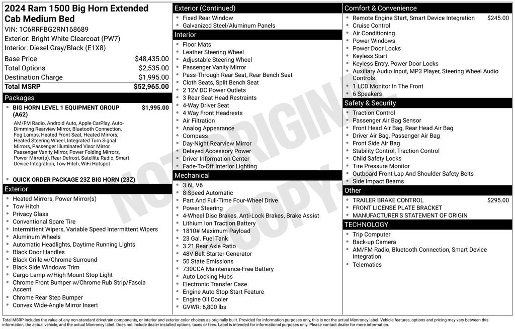Used 2024 RAM 1500 Big Horn image 5