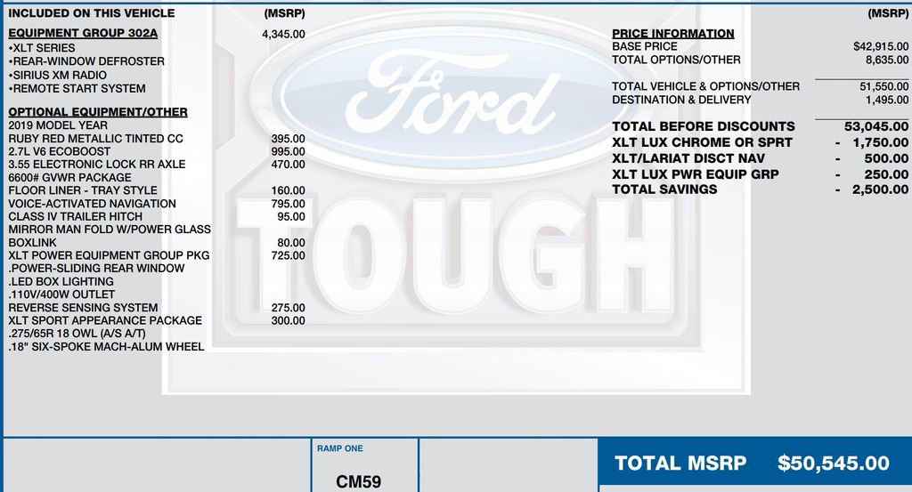 Used 2019 Ford F150 XLT w/ Equipment Group 302A Luxury image 17