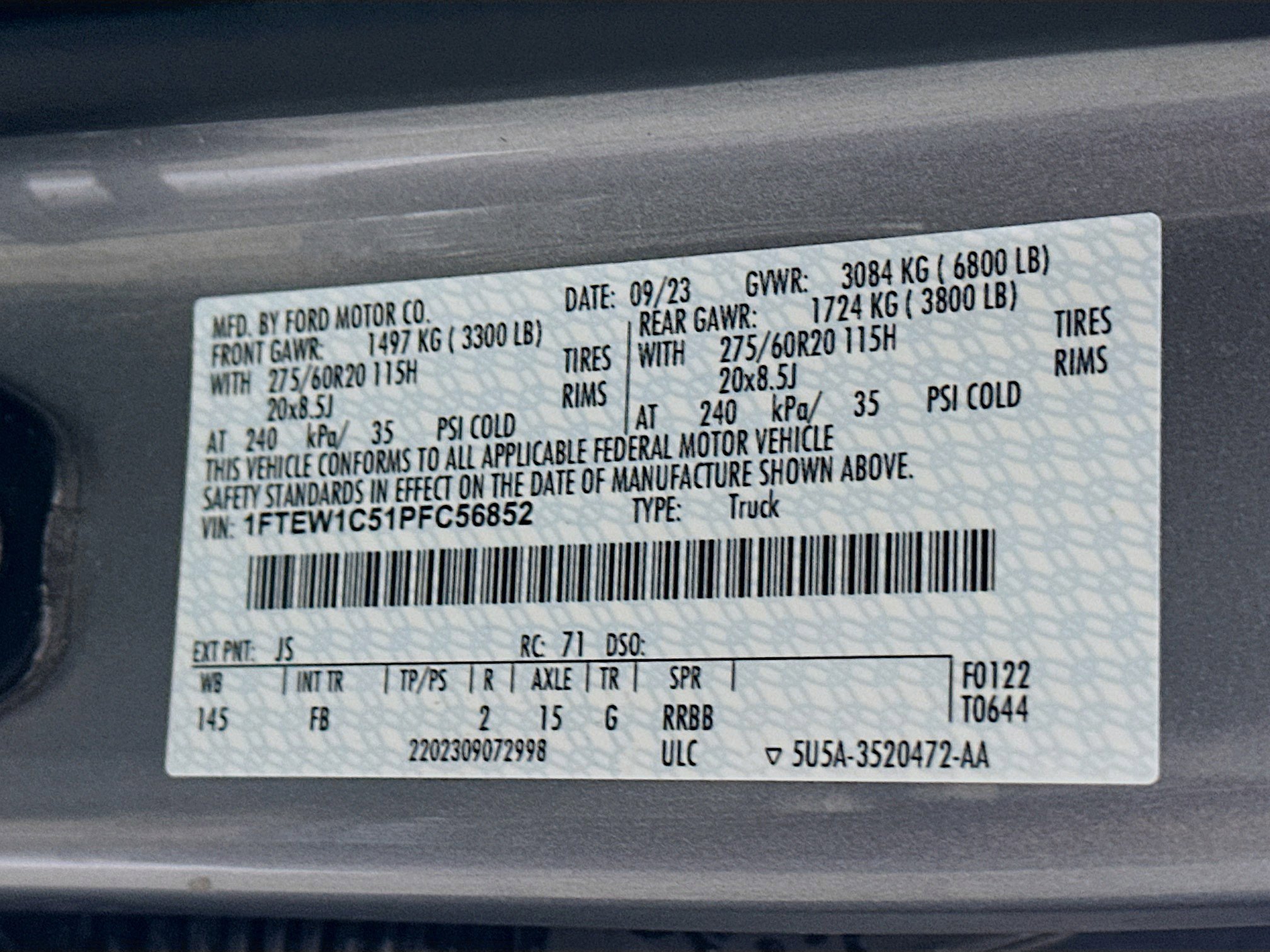 Used 2023 Ford F150 XLT w/ Equipment Group 302A High image 12