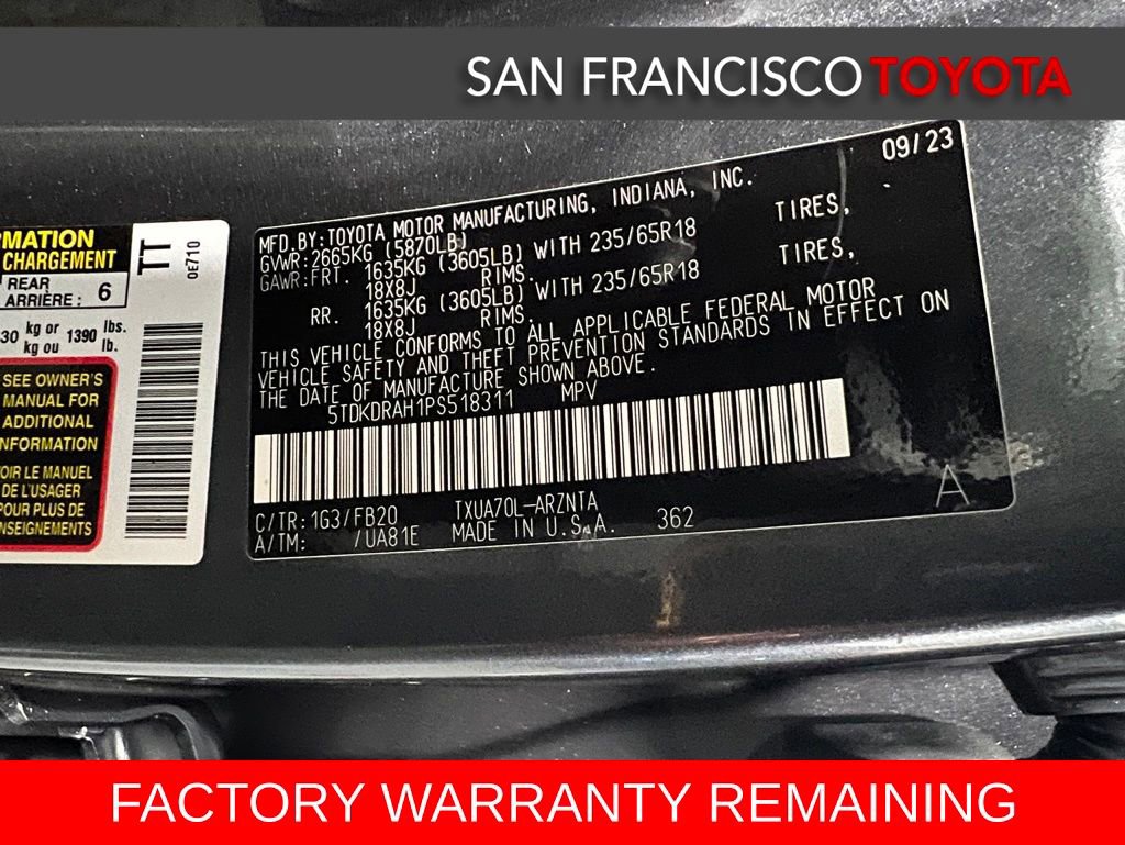 Used 2023 Toyota Highlander LE FWD image 38