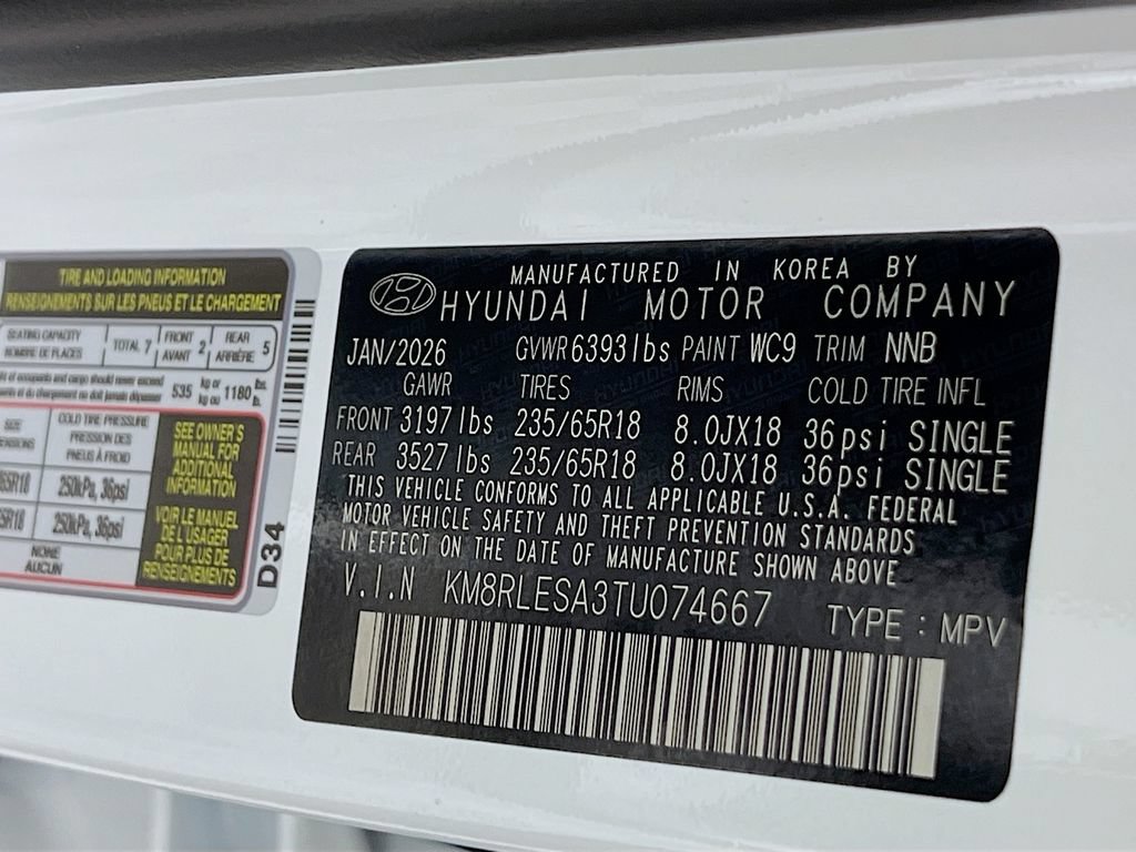 New 2026 Hyundai Palisade SEL AWD/4WD image 25