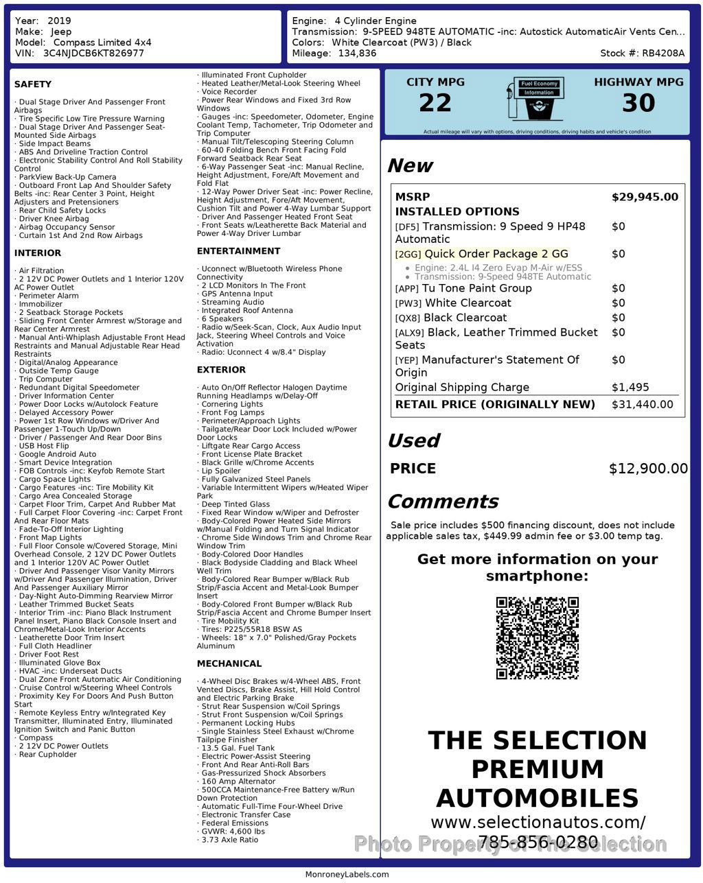 Used 2019 Jeep Compass Limited image 3