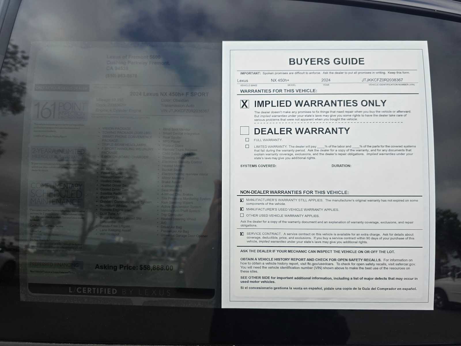 Used 2024 Lexus NX 450h+ F Sport image 19