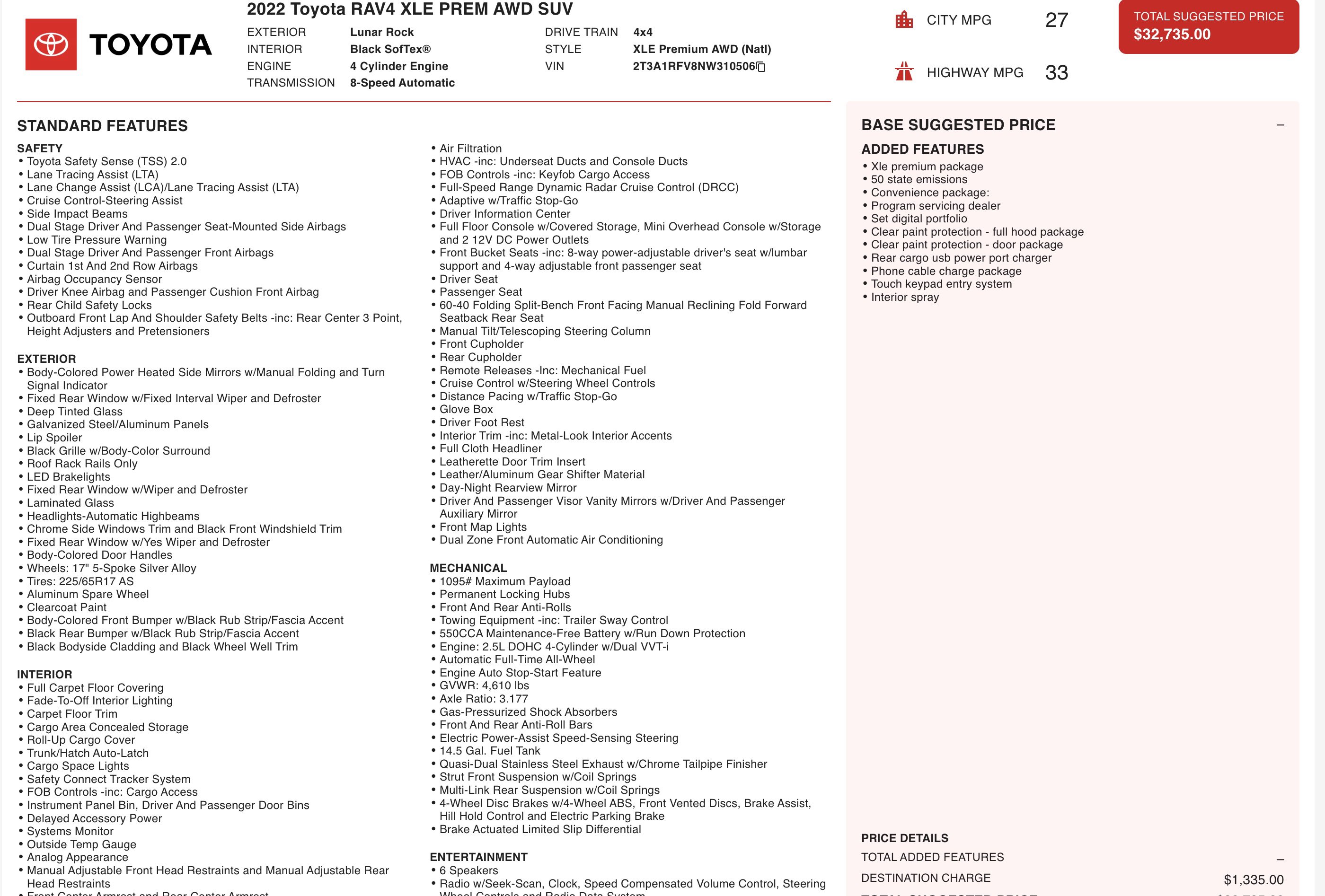 Used 2022 Toyota RAV4 XLE Premium image 5