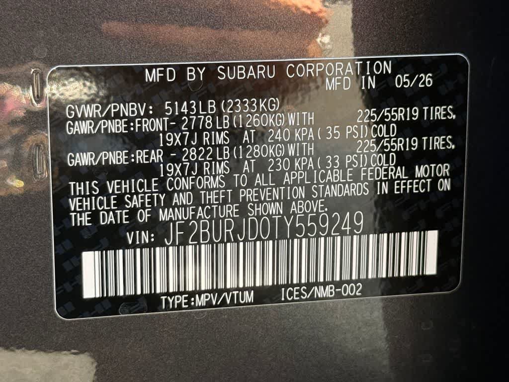 New 2026 Subaru Outback Touring XT AWD/4WD image 22