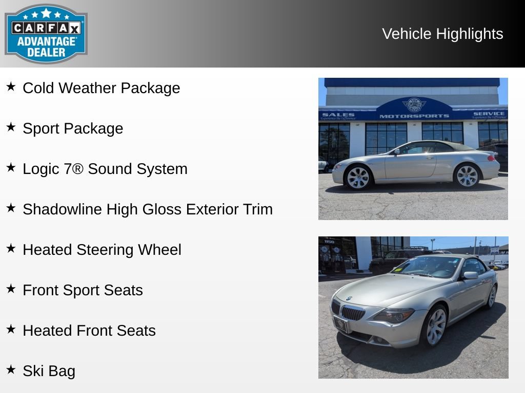 Used 2007 BMW 650i Convertible RWD image 4
