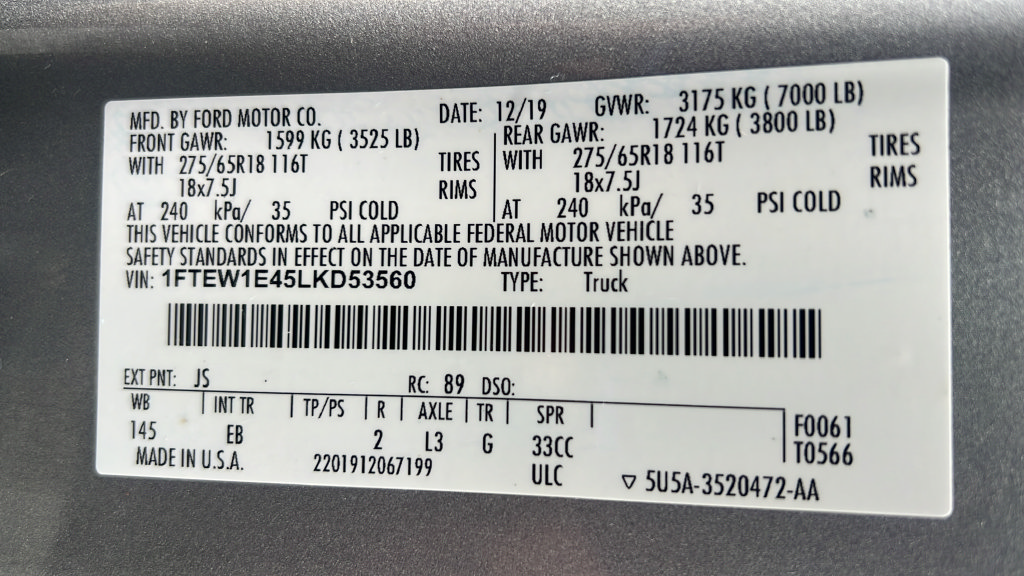 Used 2020 Ford F150 Lariat AWD/4WD image 33