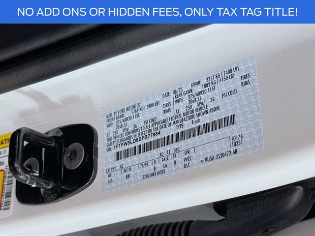 New 2025 Ford F150 Lariat w/ Equipment Group 502A High image 34