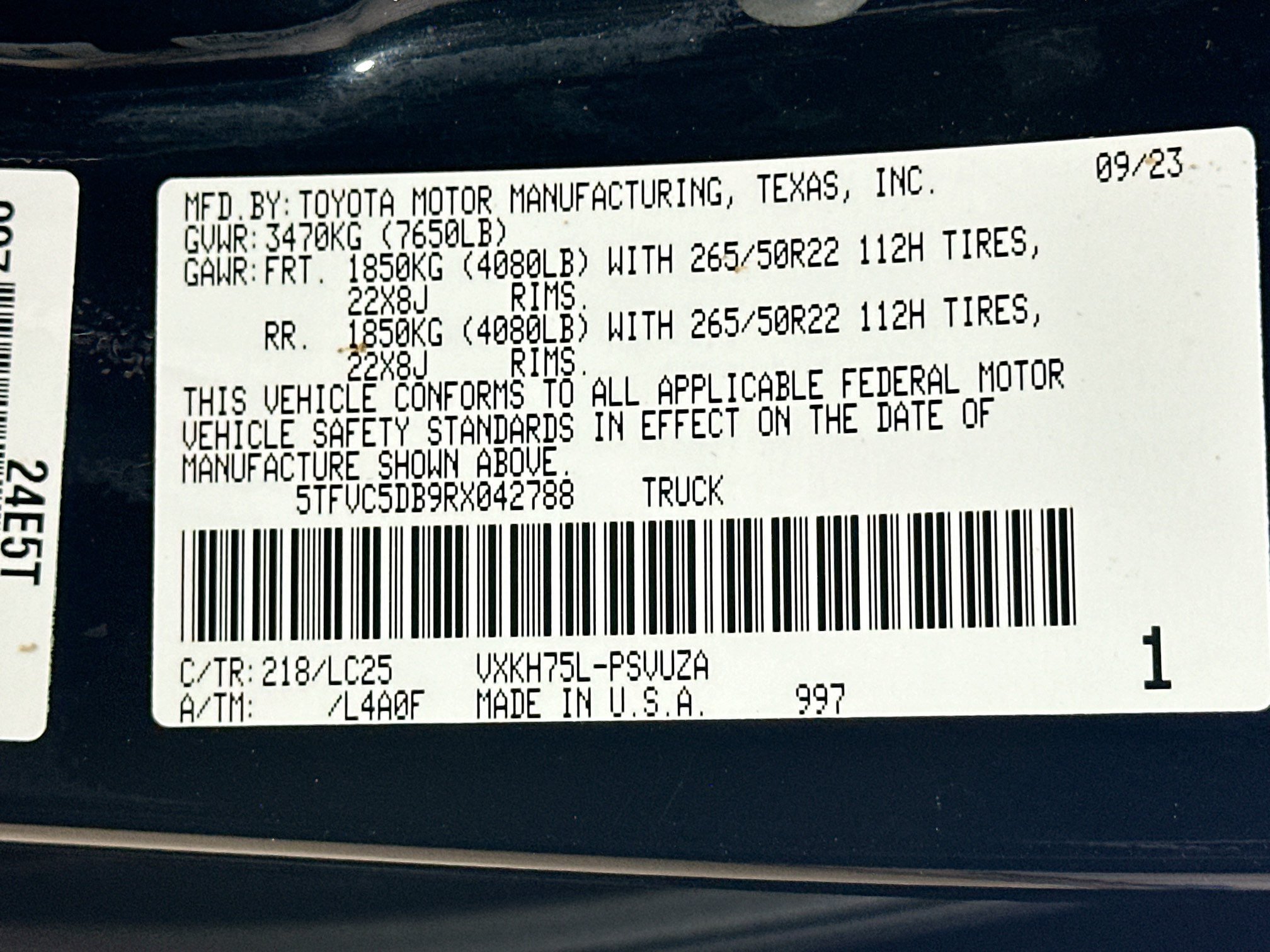 Used 2024 Toyota Tundra Capstone AWD/4WD image 42